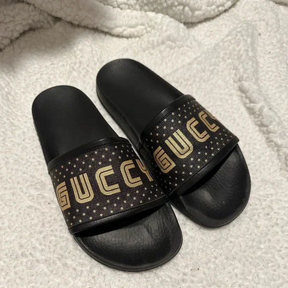 Shoes | Gucci T Supreme Guccy Star Slides | Poshmark display picture 2
